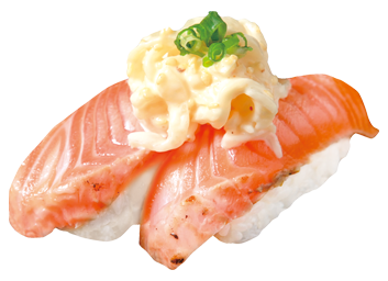 炙りサーモンのマヨたくのせ